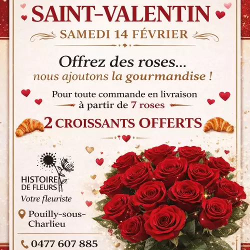 St valentin croissants offerts