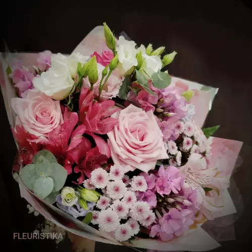 Bouquet "Rose/blanc"