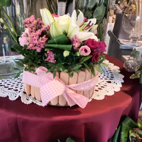 gâteau de fleurs