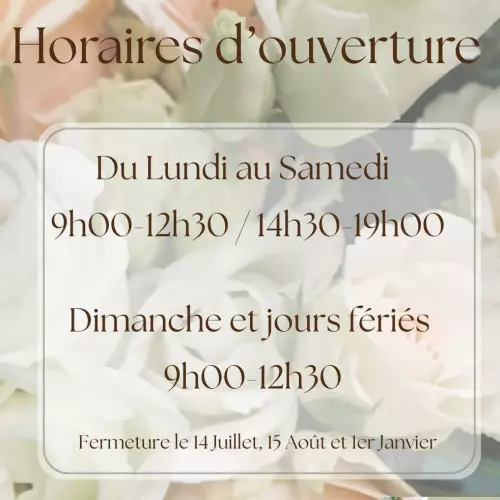 Horaires d'ouverture