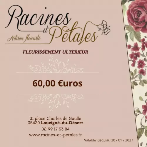 BON DE FLEURISSEMENT ULTERIEUR