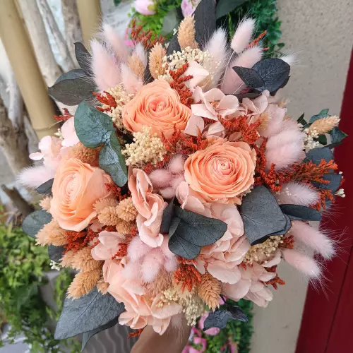 Bouquet de mariée fleurs Séchées