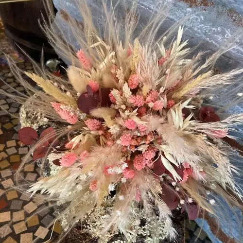 bouquet de mariée fleurs séchées