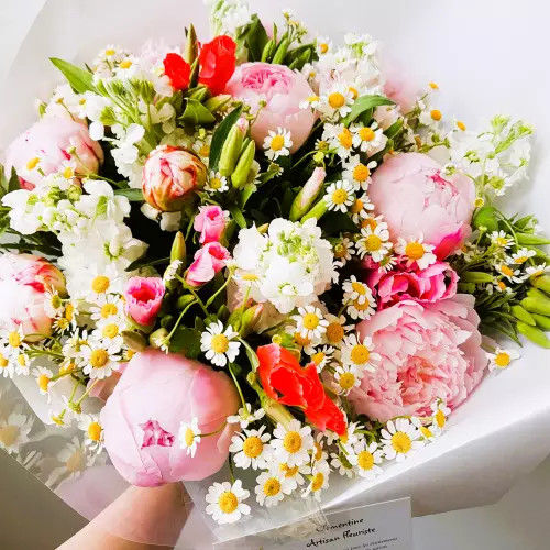 Bouquet de pivoines