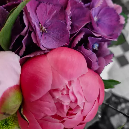 Bouquet camaieu rose/violet